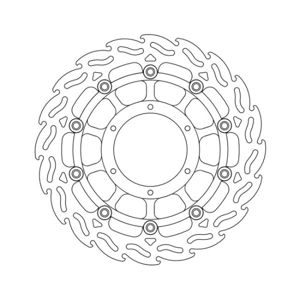 Moto-Master Flame Series Floating Brake Rotor Honda