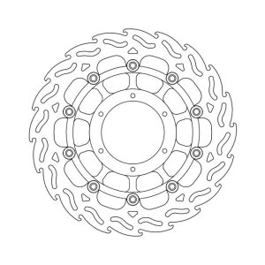 Moto-Master Flame Series Floating Brake Rotor Honda