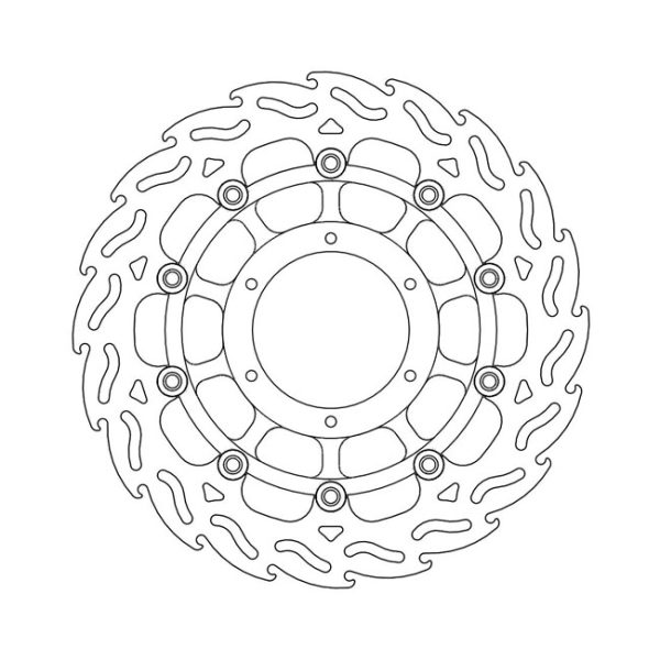Moto-Master Flame Series Floating Brake Rotor Honda