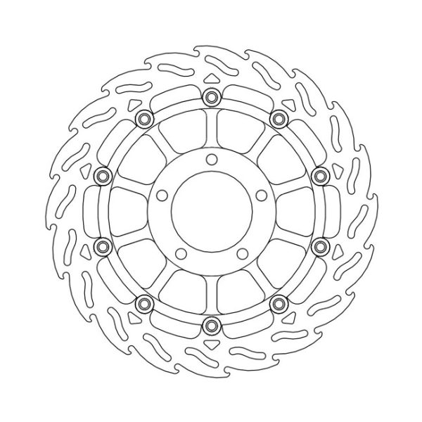 Moto-Master Flame Series Floating Brake Rotor Triumph