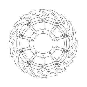 Moto-Master Flame Series Floating Brake Rotor Honda