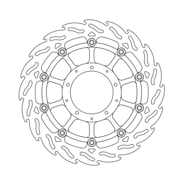 Moto-Master Flame Series Floating Brake Rotor Honda