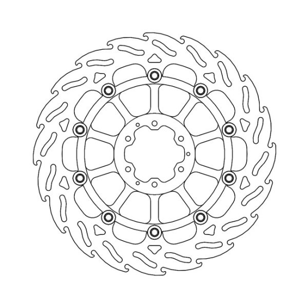 Moto-Master Flame Series Floating Brake Rotor Honda