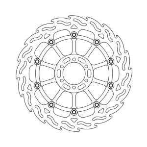 Moto-Master Flame Series Floating Brake Rotor Aprilia