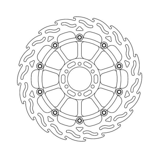 Moto-Master Flame Series Floating Brake Rotor Aprilia