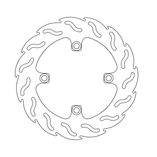 Moto-Master Flame Series Brake Rotor Kawasaki