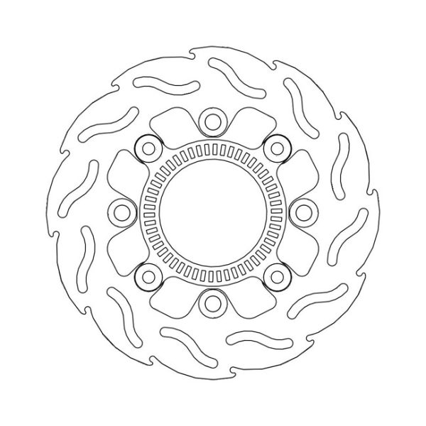 Moto-Master Flame Series Brake Rotor Kawasaki