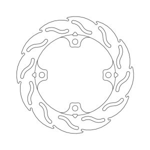 Moto-Master Flame Series Brake Rotor Honda