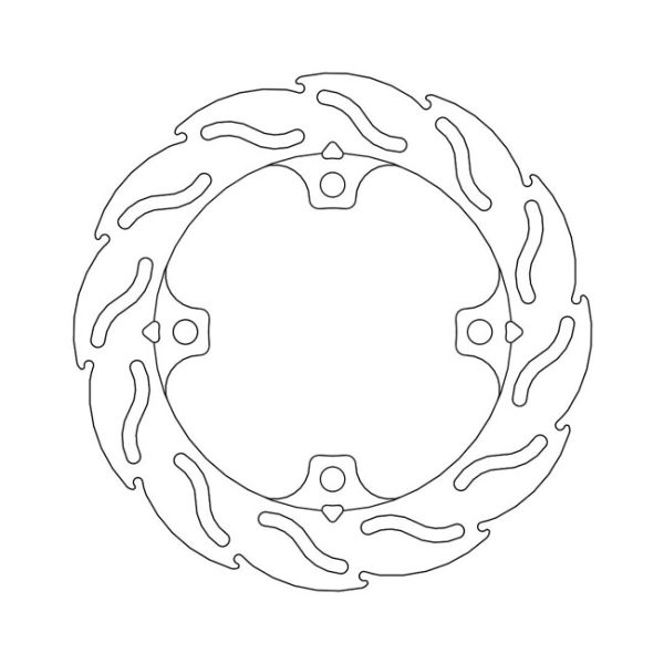 Moto-Master Flame Series Brake Rotor Honda