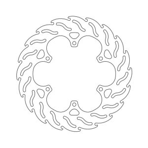 Moto-Master Flame Series Brake Rotor Yamaha