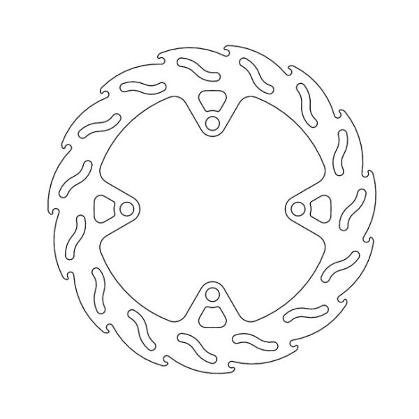 Moto-Master Flame Series Brake Rotor Kawasaki
