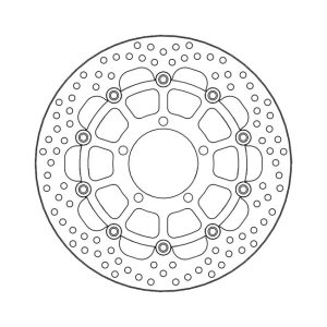 Moto-Master Halo Series Floating Brake Rotor Triumph