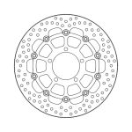 Moto-Master Halo Series Floating Brake Rotor Triumph