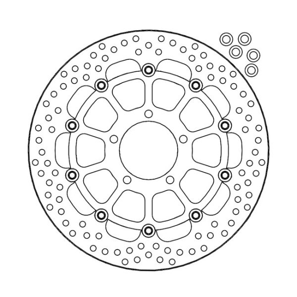 Moto-Master Halo Series Floating Brake Rotor Kawasaki
