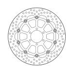 Moto-Master Halo Series Floating Brake Rotor Ducati