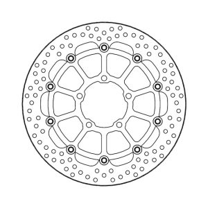 Moto-Master Halo Series Floating Brake Rotor Triumph