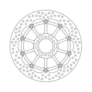 Moto-Master Halo Series Floating Brake Rotor Aprilia