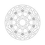 Moto-Master Halo Series Floating Brake Rotor Honda