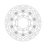 Moto-Master Halo Series Floating Brake Rotor Honda