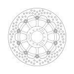Moto-Master Halo Series Floating Brake Rotor Honda