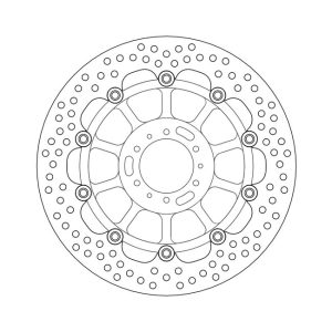 Moto-Master Halo Series Floating Brake Rotor Honda