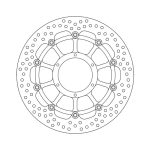 Moto-Master Halo Series Floating Brake Rotor Honda