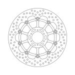 Moto-Master Halo Series Floating Brake Rotor Honda