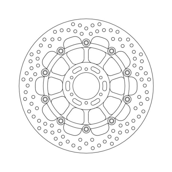 Moto-Master Halo Series Floating Brake Rotor Honda