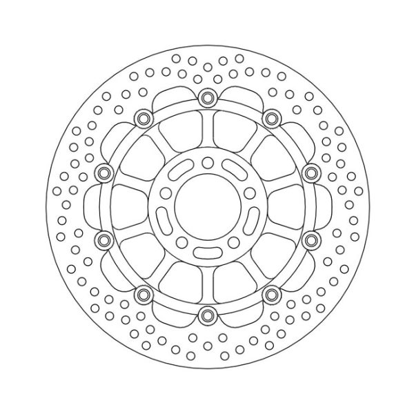 Moto-Master Halo Series Floating Brake Rotor Kawasaki
