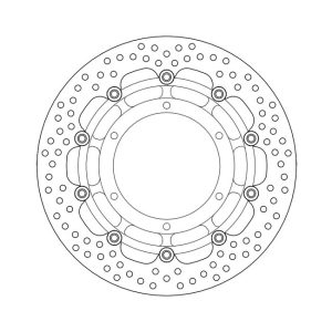 Moto-Master Halo Series Floating Brake Rotor Yamaha