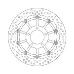Moto-Master Halo Series Floating Brake Rotor Triumph