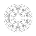 Moto-Master Halo Series Floating Brake Rotor Ducati