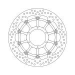 Moto-Master Halo Series Floating Brake Rotor Honda