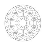 Moto-Master Halo Series Floating Brake Rotor Honda