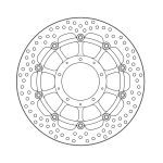 Moto-Master Halo Series Floating Brake Rotor Honda