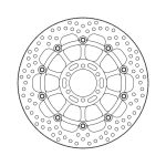 Moto-Master Halo Series Floating Brake Rotor KTM