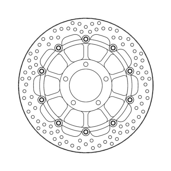 Moto-Master Halo Series Floating Brake Rotor Triumph