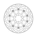 Moto-Master Halo Series Floating Brake Rotor Honda