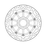 Moto-Master Halo Series Floating Brake Rotor Aprilia