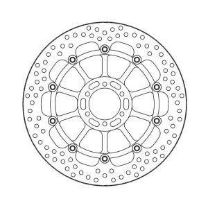 Moto-Master Halo Series Floating Brake Rotor Aprilia