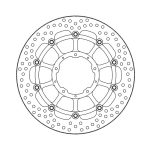 Moto-Master Halo Series Floating Brake Rotor Honda
