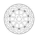 Moto-Master Halo Series Floating Brake Rotor Honda