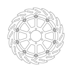 Moto-Master Flame Series Floating Brake Rotor Moto Guzzi