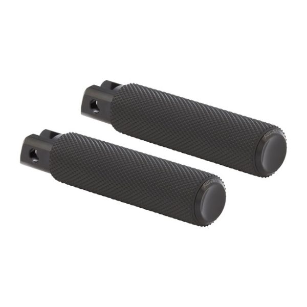Arlen Ness Knurled Passenger Foot Pegs Black