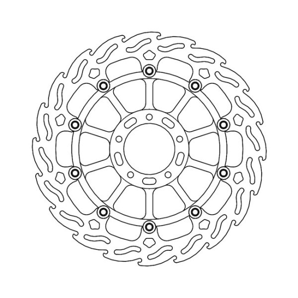 Moto-Master Flame Series Floating Brake Rotor Ducati