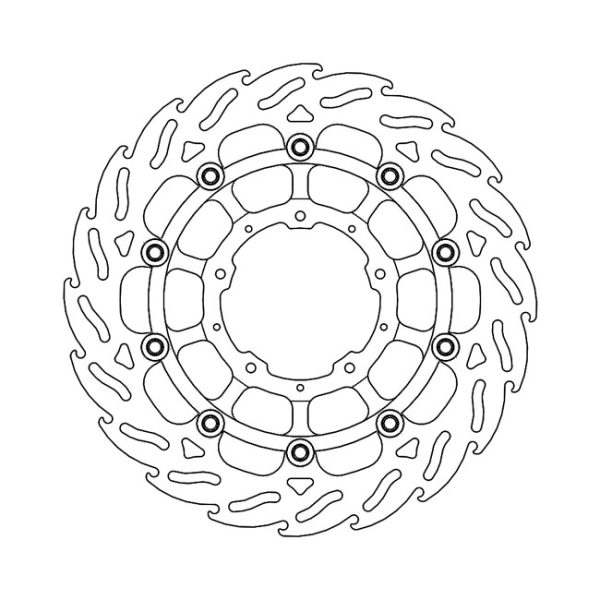 Moto-Master Flame Series Floating Brake Rotor Honda