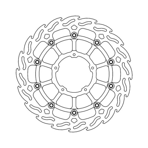 Moto-Master Flame Series Floating Brake Rotor Honda