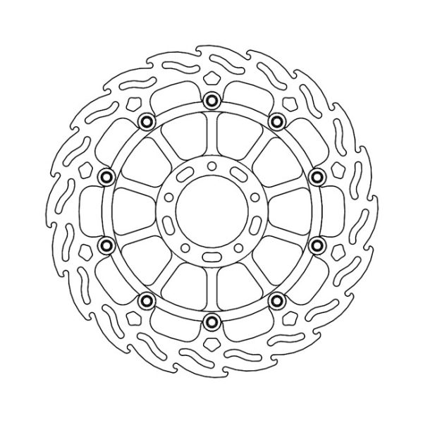 Moto-Master Flame Series Floating Brake Rotor Ducati