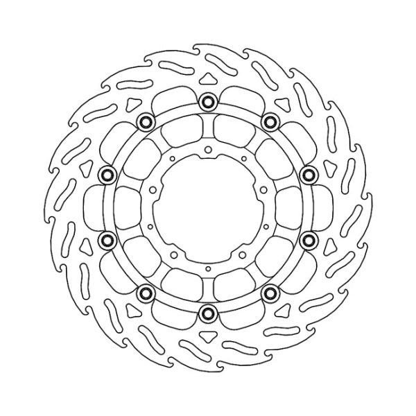 Moto-Master Flame Series Floating Brake Rotor Honda