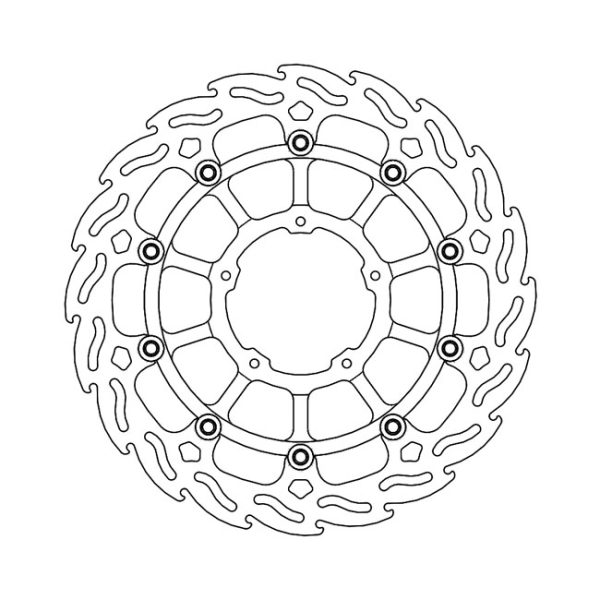 Moto-Master Flame Series Floating Brake Rotor Honda